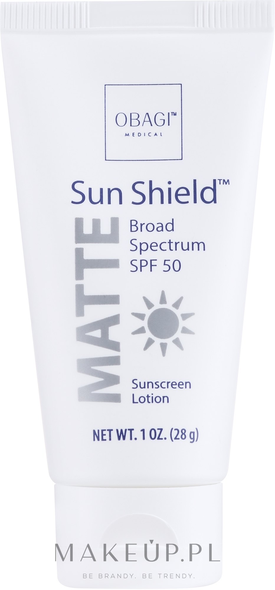 Matujący filtr przeciwsłoneczny SPF50 - Obagi Sun Shield Matte Broad Spectrum SPF 50 Travel Size — Zdjęcie 28 g