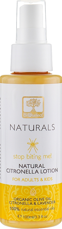 Lotion dla dorosłych i dzieci przeciw ukąszeniom owadów - BIOselect Naturals Citronella Lotion — Zdjęcie N1