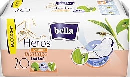 Podpaski higieniczne, 20 szt. - Bella Herbs Plantago — Zdjęcie N1
