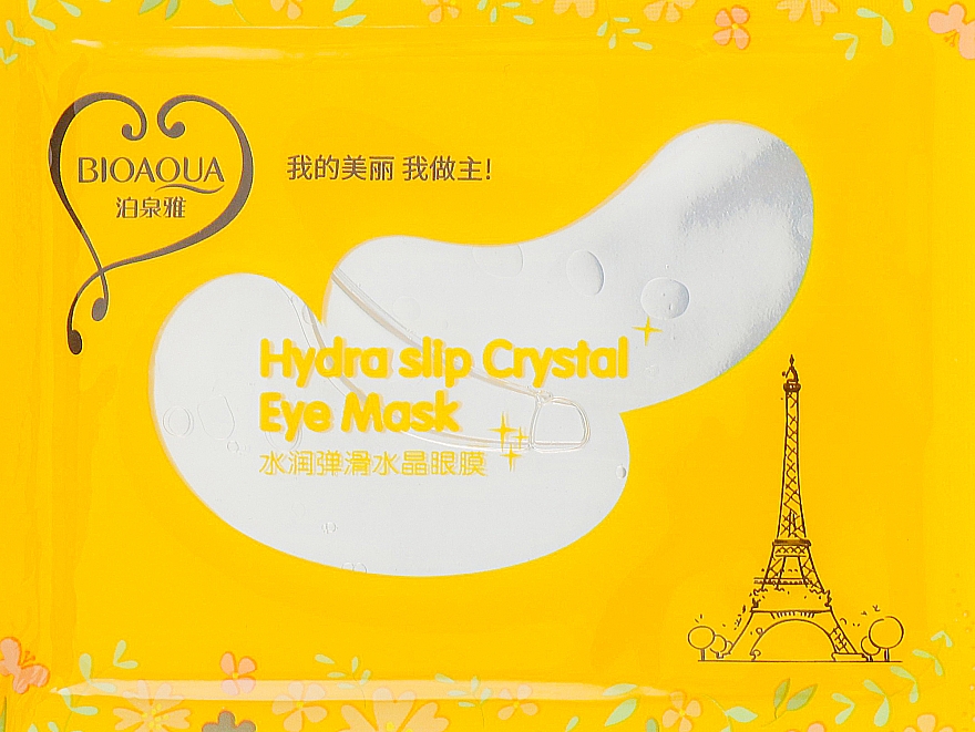 Plastry hydrożelowe pod oczy - Bioaqua Hydra Slip Crystal Eye Mask