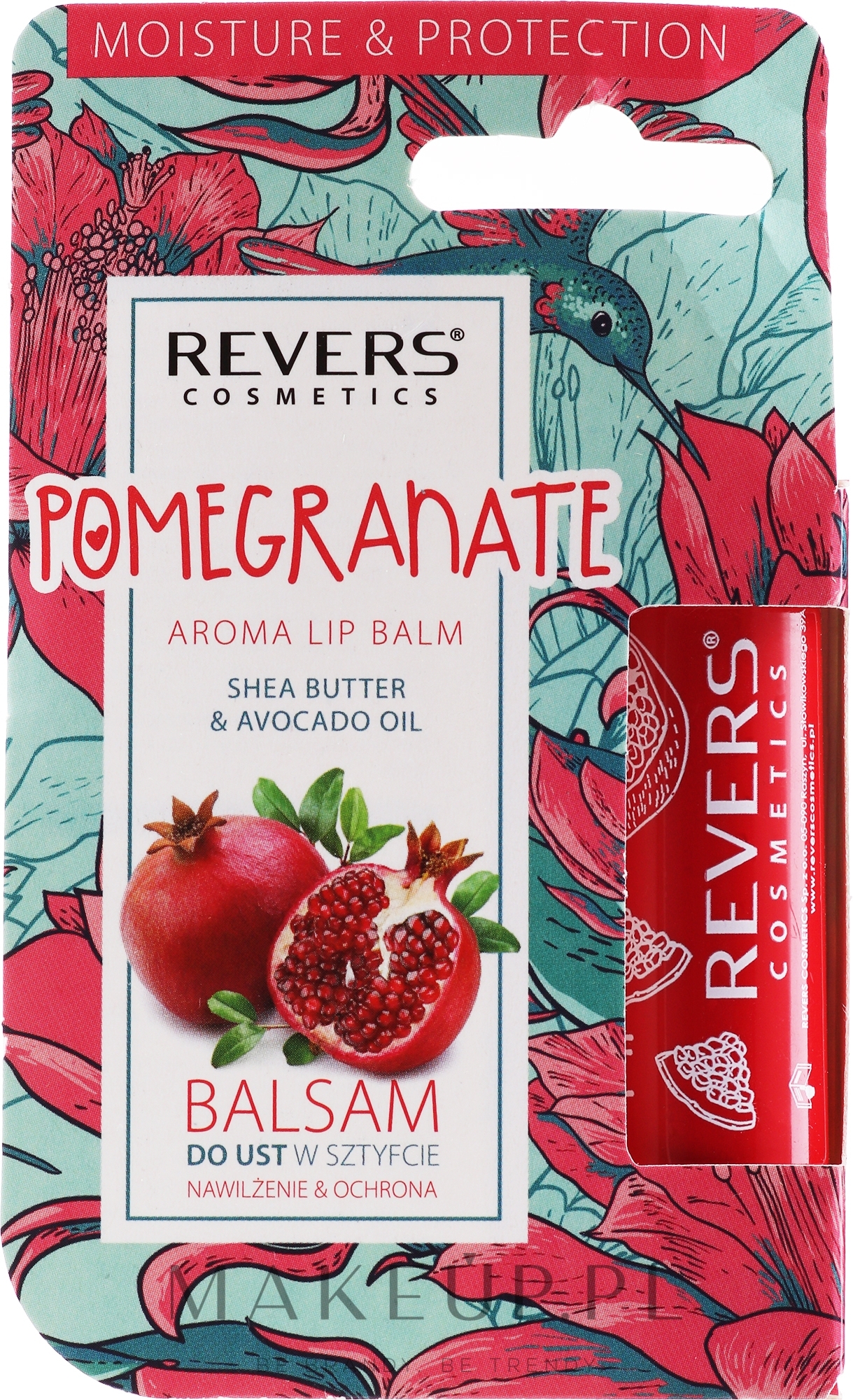 Balsam do ust o smaku granatu - Revers Cosmetics Lip Balm Pomegranate — Zdjęcie 4 g