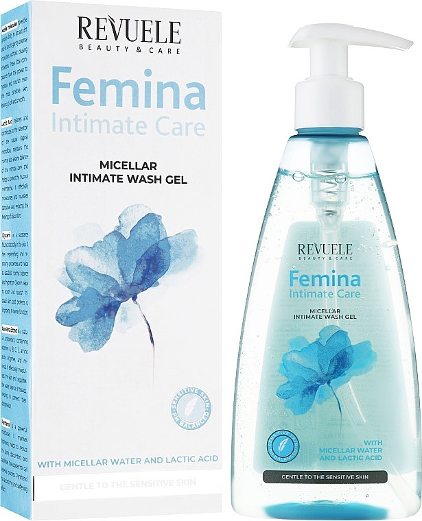 PRZECENA! Micelarny żel do higieny intymnej - Revuele Femina Intimate Care Micellar Intimate Wash Gel * — Zdjęcie N2