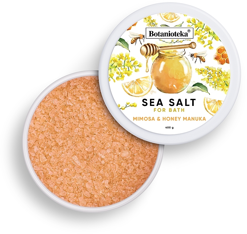Sól morska z mimozą i miodem manuka - Botanioteka Mimosa & Manuka Honey Bath Salt