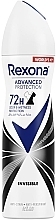 Antyperspirant w sprayu Invisible - Rexona Antiperspirant Spray 72 H — Zdjęcie N1