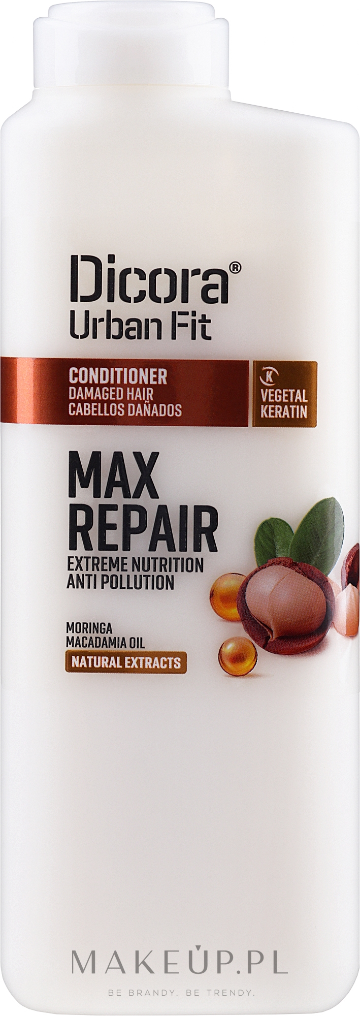 Odżywka do włosów zniszczonych - Dicora Urban Fit Conditioner Max Repair Extreme Nutrition — Zdjęcie 400 ml