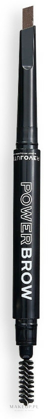 Automatyczna kredka do brwi ze szczoteczką - Relove By Revolution Power Brow Pencil — Zdjęcie Brown