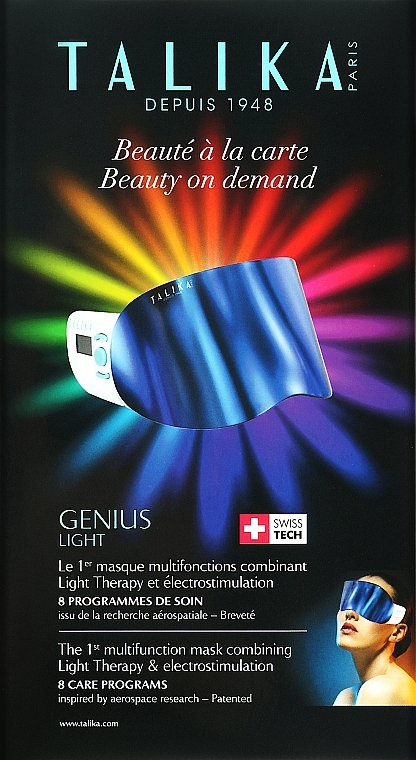Maska do terapii światłem i elektrostymulacji - Talika Genius Light Therapy & Electrostimulation Device — Zdjęcie N1