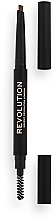 Kredka do brwi - Makeup Revolution Duo Brow Definer Pencil — Zdjęcie N2