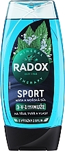Kup Żel pod prysznic z miętą i solą morską 3w1 - Radox Sport Mint And Sea Salt 3-in-1 Shower Gel 