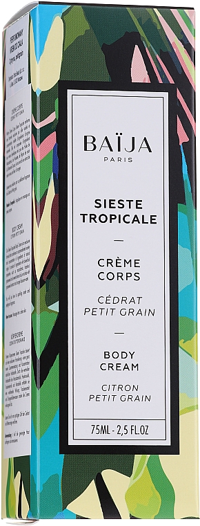 Krem do ciała Cytryna i ziarna - Baija Sieste Tropicale Citron Petit Grain Body Cream 	 — Zdjęcie N1