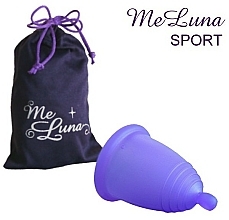 Kubeczek menstruacyjny, rozmiar M, ciemnofioletowy - MeLuna Sport Menstrual Cup Ball — Zdjęcie N1