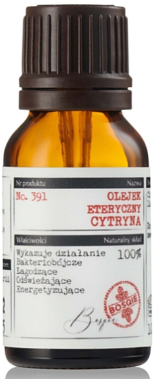 Naturalny olejek eteryczny Cytryna - Bosqie Natural Essential Oil — Zdjęcie N1