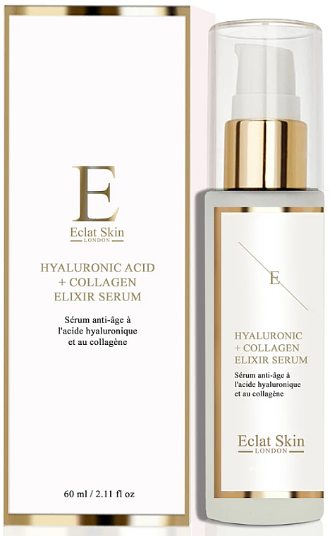 Zestaw - Eclat Skin London Hyaluronic Acid & Collagen (f/ser/2x60ml) — Zdjęcie N3