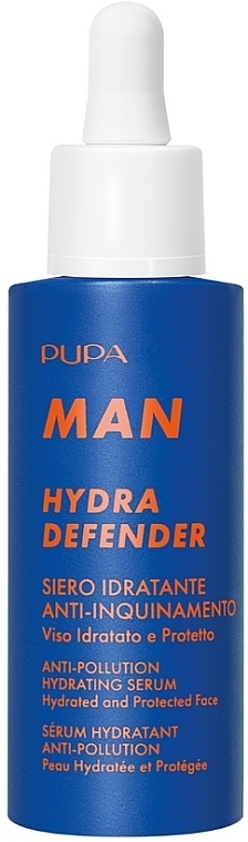 Serum do twarzy - Pupa Man Hydra Defender Anti-Pollution Moisturizing Serum — Zdjęcie N1