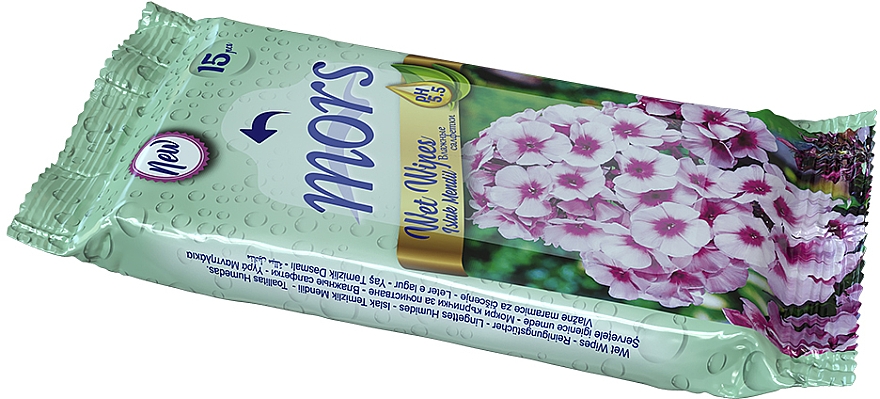 Chusteczki nawilżane Floral petunia, 15 szt. - Mors — Zdjęcie N1