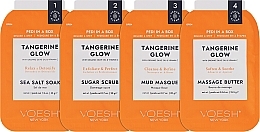 Zestaw do pedicure Mandarynka - Voesh Deluxe Pedicure Tangerine Twist Pedi In A Box 4 in 1 — Zdjęcie N2