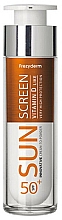 Kup Przeciwsłoneczny krem do twarzy - Frezyderm Sun Screen Vitamin D Like Skin Benefits Cream to Powder SPF50+