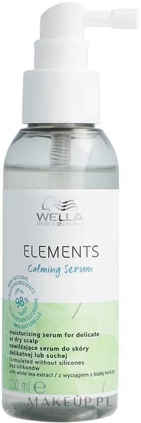 Nawilżające serum do wrażliwej lub suchej skóry głowy - Wella Professionals Elements Calming Serum — Zdjęcie 100 ml