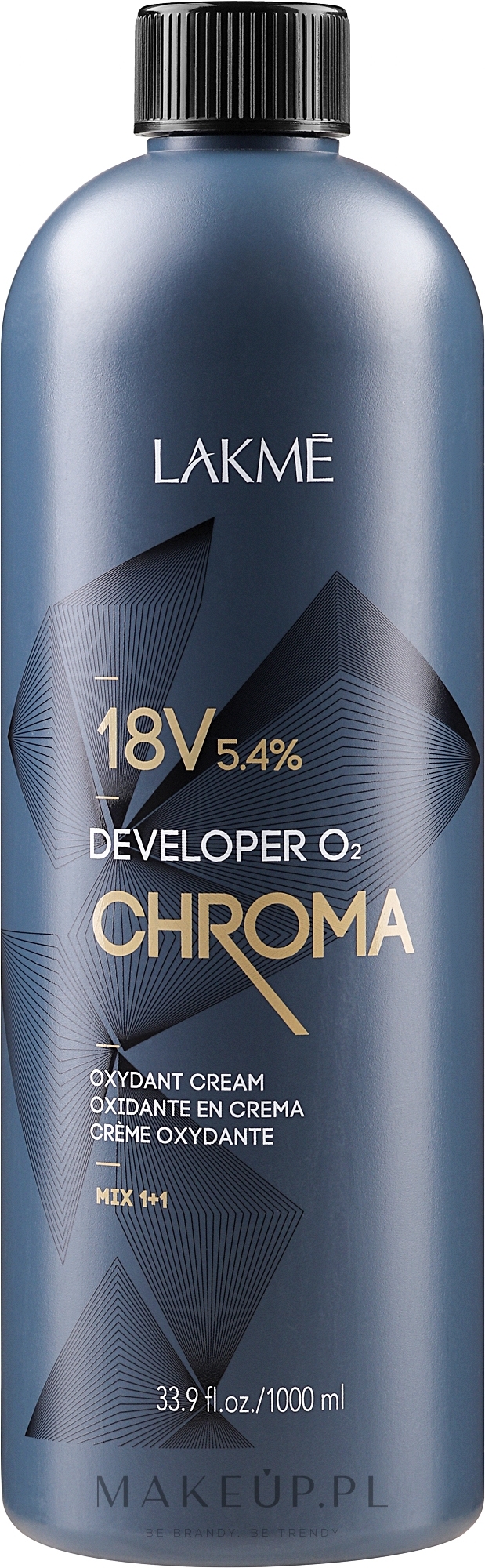 Oksydant w kremie 5,4% (18 vol.) - Lakmé Chroma Developer 02 Oxydant Cream — Zdjęcie 1000 ml