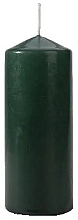 Świeca cylindryczna 60x150 mm, zielona - Bispol — Zdjęcie N1