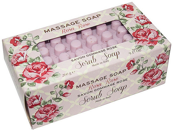 Peelingujące mydło do masażu Róża - Antico Saponificio Gori 1919 Massage Scrub Soap Rose — Zdjęcie N1