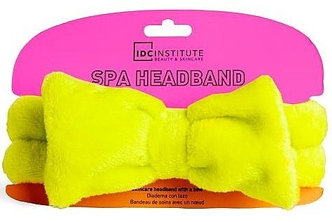 Opaska na głowę, zielona - IDC Institute Neon Spa Headband — Zdjęcie N1