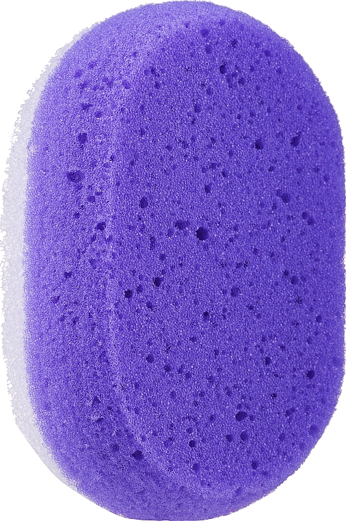 Gąbka pod prysznic owalna, fioletowa - LULA — Zdjęcie N1