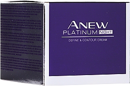Krem modelujący kontury twarzy na noc 55+ - Avon Anew Platinum Night Define & Contour Cream — Zdjęcie N4