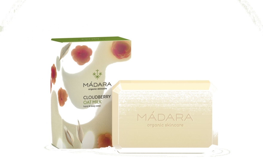 Mydło kosmetyczne Malina moroszka i mleko owsiane - Madara Cosmetics Cloudberry & Oat Milk Soap