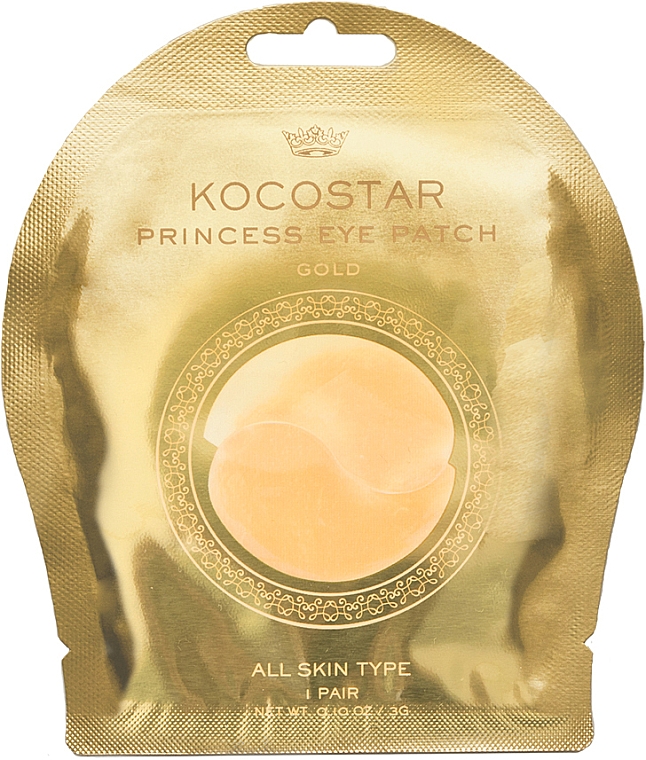 Hydrożelowe płatki pod oczy, złote - Kocostar Princess Eye Patch Gold