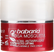 Przeciwzmarszczkowy krem do twarzy - Babaria Rosa Mosqueta Anti-Wrinkle Face Cream — Zdjęcie N2