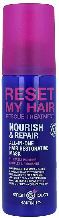 Rewitalizująca odżywka do włosów w sprayu bez spłukiwania - Montibello Smart Touch Reset My Hair Restorative Mask — Zdjęcie N1