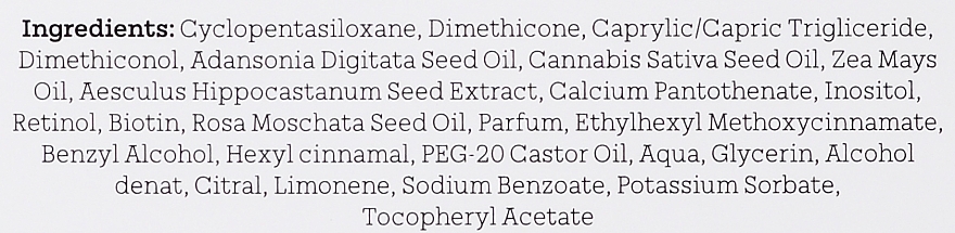Serum do włosów z baobabem, biotyną i olejkiem konopnym - Bioelixire Hair Oil Serum — Zdjęcie N3