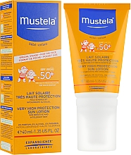 Mleczko przeciwsłoneczne do twarzy - Mustela Bebe Enfant Very High Protection Face Sun Lotion SPF 50+ — Zdjęcie N1