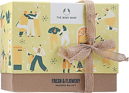 Kup Zestaw, 6 produktów - The Body Shop Fresh & Flowery Moringa Big Gift Set