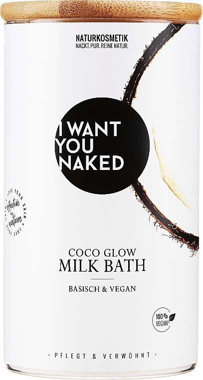 Kosmetyki do kąpieli Coconut Milk & Vitamin E - I Want You Naked Coco Glow Milk Bath — Zdjęcie N1