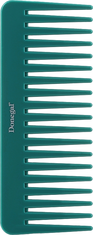 Grzebień do włosów 15,5 cm, zielony - Donegal Hair Comb — Zdjęcie N1