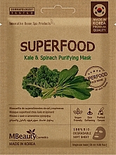 Kup Oczyszczająca maska do twarzy z kapustą i szpinakiem - MBeauty Cosmetics Superfood Kale & Spinach Purifying Mask