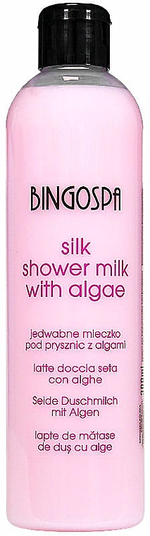 Jedwabne mleczko pod prysznic z algami - BingoSpa Silk Shower Milk Whith Algae  — Zdjęcie N1