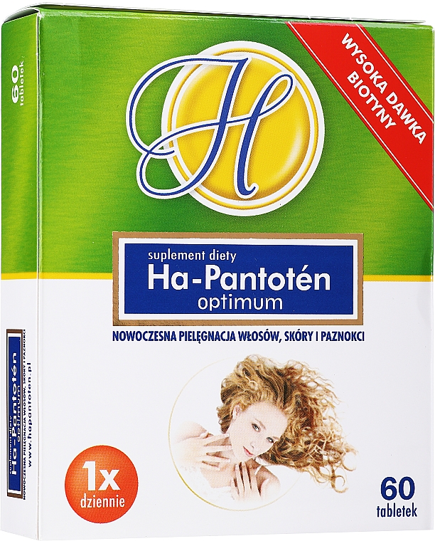 Suplement diety na paznokcie i włosy - Orkla Ha-Pantoten Optimum — Zdjęcie N1