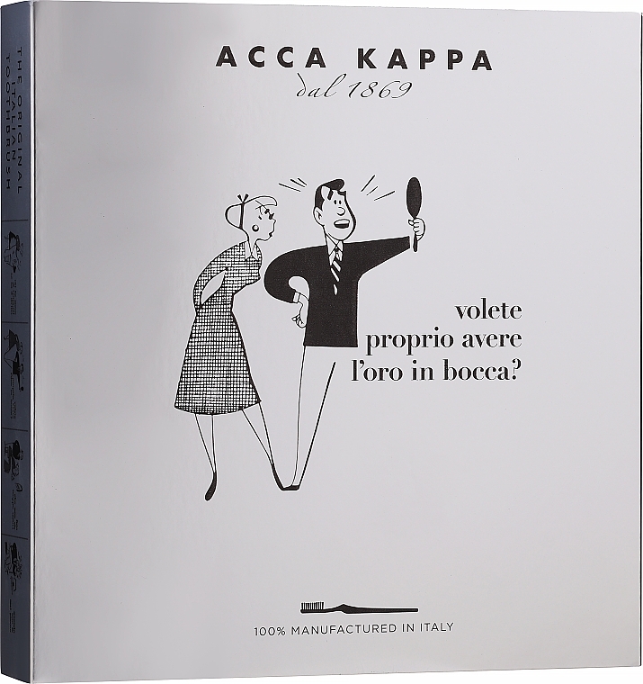 Zestaw - Acca Kappa Gift Set (t/paste/2x100ml + brush/3pcs) — Zdjęcie N1
