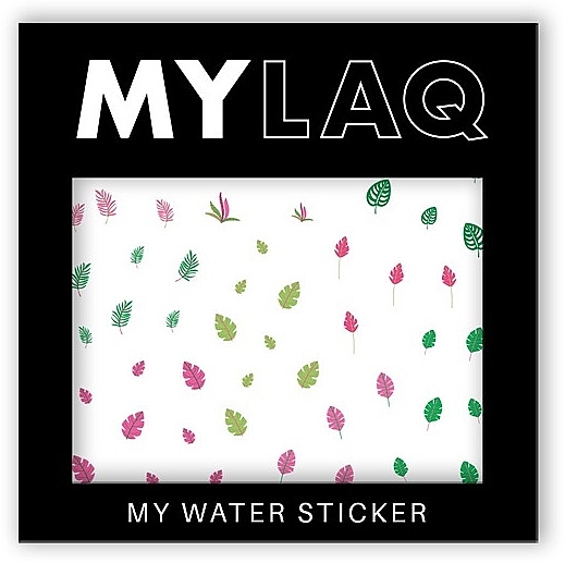 Wielokolorowe naklejki na paznokcie - MylaQ My Water Sticker My Colourful Leaf  — Zdjęcie N1