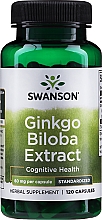 Kup Suplement diety Ekstrakt z miłorzębu japońskiego 24%, 60 mg - Swanson Ginkgo Biloba 24%