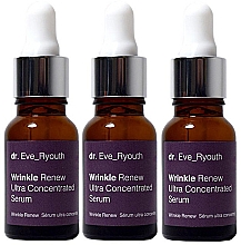 Zestaw serum do twarzy - Dr. Eve_Ryouth Wrinkle Renew Ultra Concentrated Serum (serum/3x15ml) — Zdjęcie N1