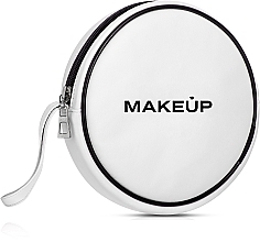 Biała okrągła kosmetyczka (16 x 4 cm) - MAKEUP — Zdjęcie N1