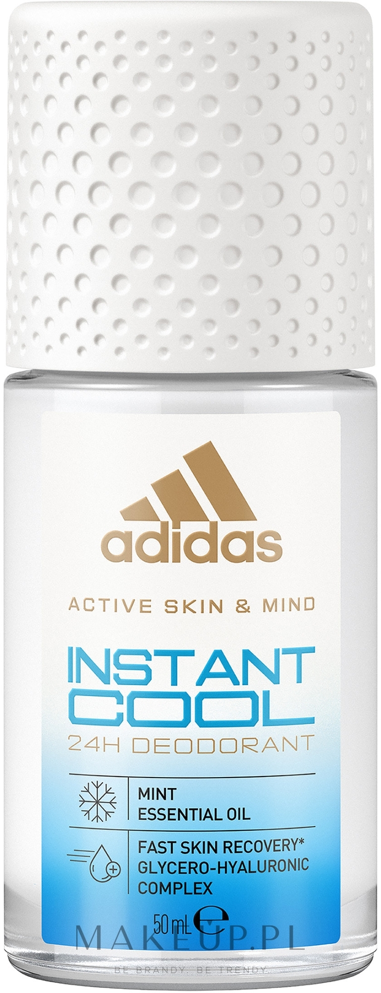 Antyperspirant w kulce - Adidas Active Skin & Mind Instant Cool — Zdjęcie 50 ml