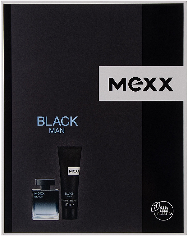 Mexx Black Man - Zestaw (edt/30ml + sh/gel/50ml) — Zdjęcie N1