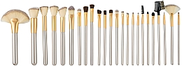 Zestaw pędzli do makijażu w etui, 24 szt. - Zoe Ayla Cosmetics Professional Make-Up Brush Set — Zdjęcie N2