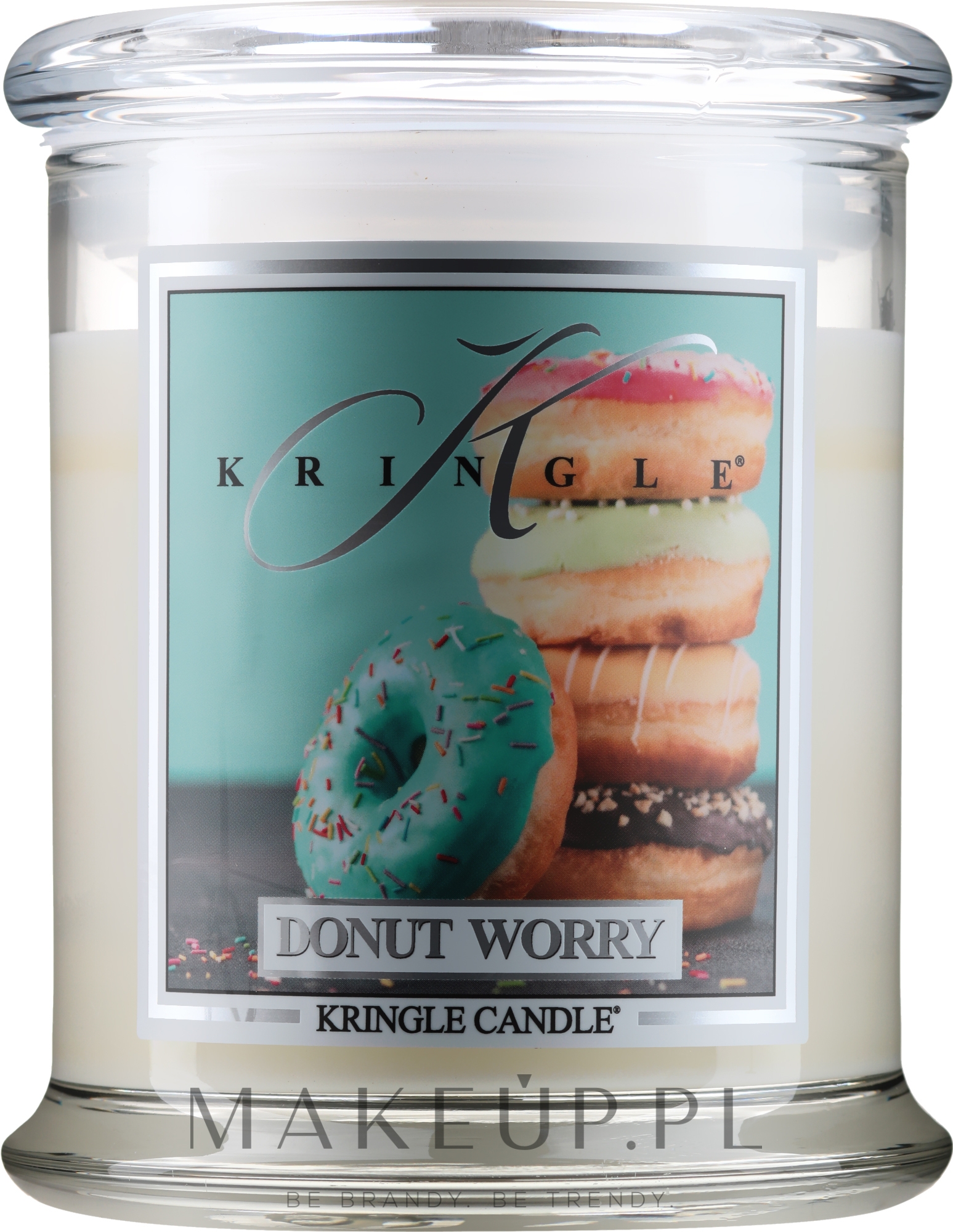 Świeca zapachowa w słoiku - Kringle Candle Donut Worry — Zdjęcie 411 g