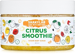 Cukrowy peeling do ciała Citrus Smoothie - SHAKYLAB Sugar Natural Body Scrub — Zdjęcie N2
